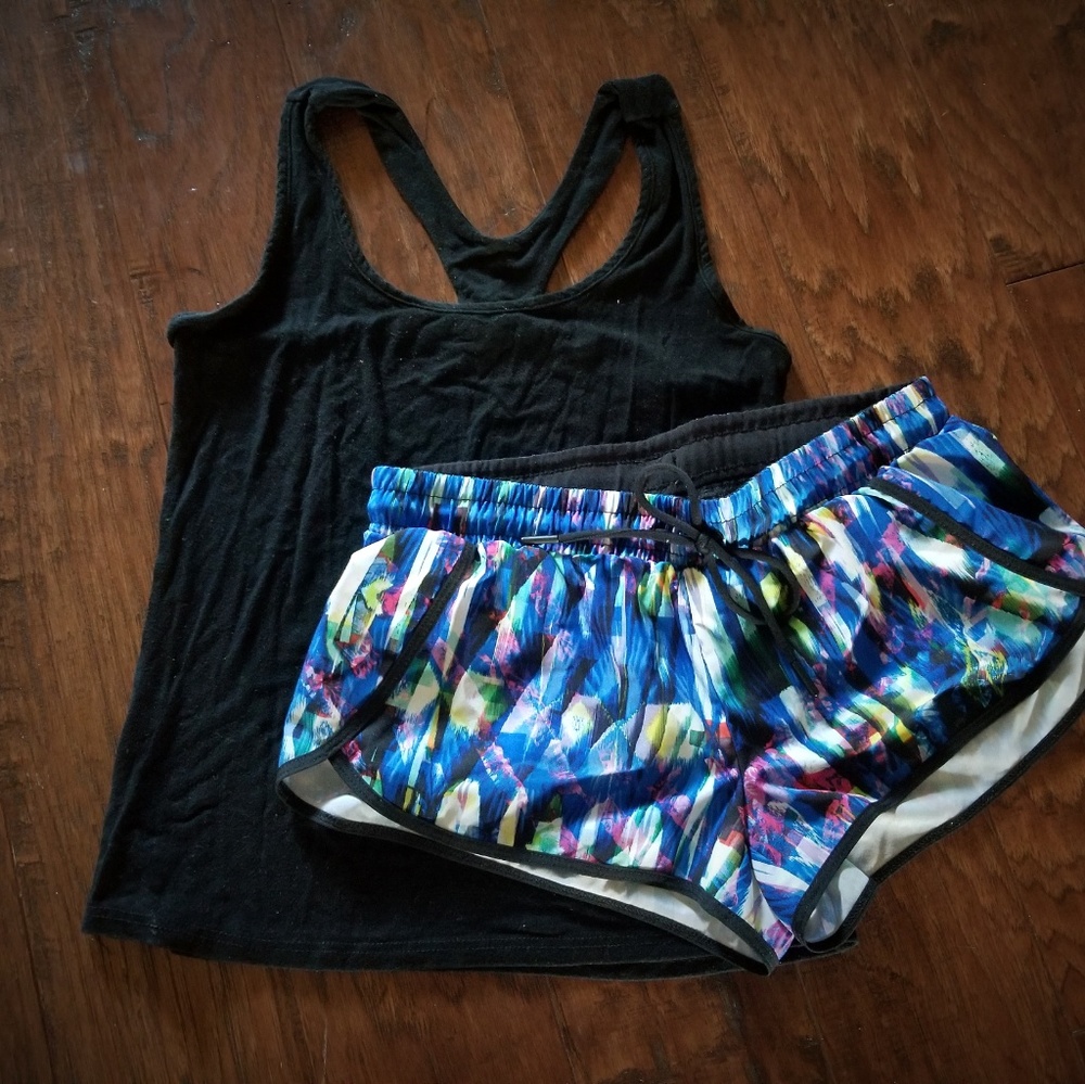 Blue & Purple Fabletic Shorts